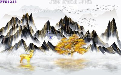 File ảnh File in tranh tường hiện đại FTS4215 (gốc) in biển hiệu