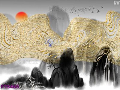 File gốc File in tranh tường hiện đại FTS465 (PNG) chất lượng cao