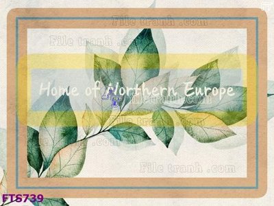 File gốc File in tranh tường hiện đại FTS739 (in ấn) màu sắc trung thực