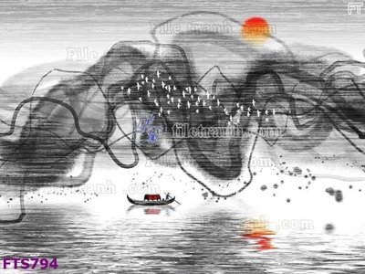 File ảnh File in tranh tường hiện đại FTS794 (gốc) in standee