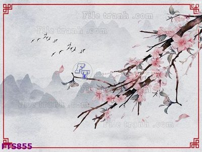 Tải file File in tranh tường hiện đại FTS855 (gốc) làm tranh trang trí