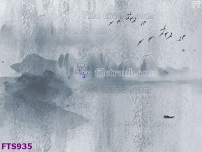 File tranh File in tranh tường hiện đại FTS935 (bản gốc) in lụa 3D