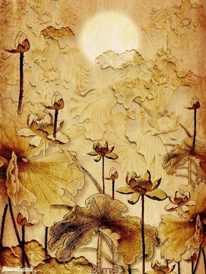 File tranh File tranh trúc chỉ phòng thờ FTTC6 (gốc) chủ đề tĩnh vật