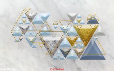 File tranh Tranh tường 3d tối giản hiện đại FTTG7040 (bản gốc) in lụa 5D