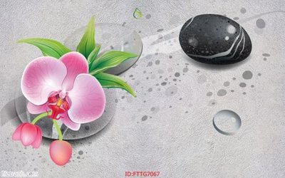 File tranh Tranh tường 3d tối giản hiện đại FTTG7067 (gốc) chủ đề trừu tượng