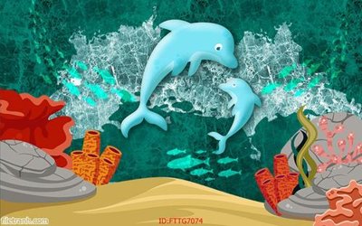 File PSD Tranh tường 3d tối giản hiện đại FTTG7074 (bản gốc) độ phân giải cao