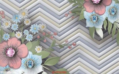 File tranh in trần Tranh tường 3d tối giản hiện đại FTTG7091 (ảnh gốc siêu nét)