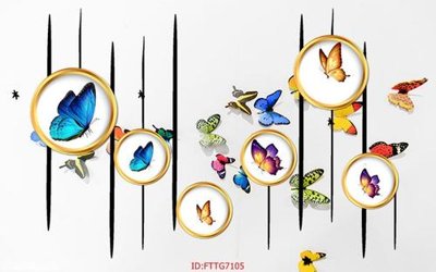 File gốc Tranh tường 3d tối giản hiện đại FTTG7105 (trang trí) cho phòng khách