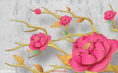 File in ấn chuyên nghiệp Tranh tường 3d tối giản hiện đại FTTG7106 (file gốc)