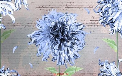 File ảnh Tranh tường 3d tối giản hiện đại FTTG7174 (gốc) in poster