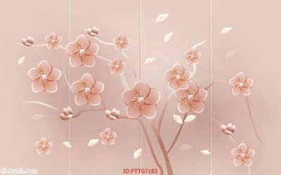 File tranh gốc Tranh tường 3d tối giản hiện đại FTTG7183 (bản quyền) file PSD