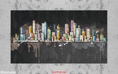 Tải file Tranh tường 3d tối giản hiện đại FTTG7194 (ảnh gốc) file AI/EPS