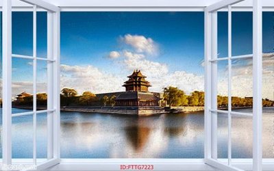 File in trần Tranh tường 3d tối giản hiện đại FTTG7223 (bản gốc) trời sao