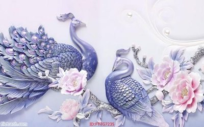 File tranh gốc Tranh tường 3d tối giản hiện đại FTTG7235 (bản quyền) độc đáo