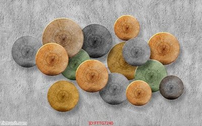 File gốc Tranh tường 3d tối giản hiện đại FTTG7240 (in tráng gương) sang trọng