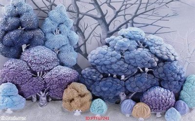 File tranh Tranh tường 3d tối giản hiện đại FTTG7241 (gốc) chủ đề động vật