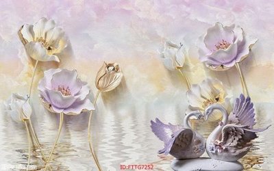 File tranh gốc Tranh tường 3d tối giản hiện đại FTTG7252 (bản quyền) độc đáo