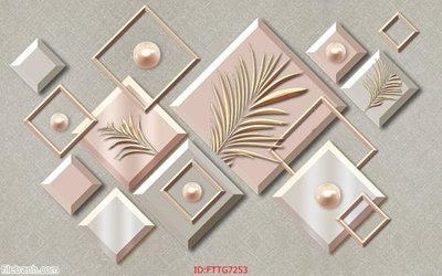 File PSD Tranh tường 3d tối giản hiện đại FTTG7253 (nguyên bản) cho thiết kế