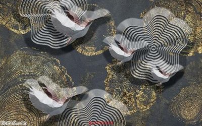 File in trần Tranh tường 3d tối giản hiện đại FTTG7274 (bản gốc) phong cảnh