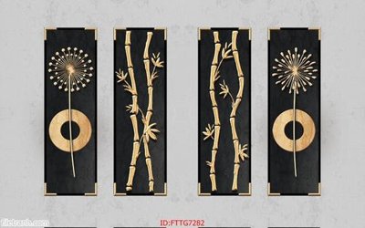 File tranh Tranh tường 3d tối giản hiện đại FTTG7282 (gốc) chủ đề thành phố