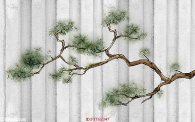 File PSD Tranh tường 3d tối giản hiện đại FTTG7347 (bản gốc) độ phân giải cao