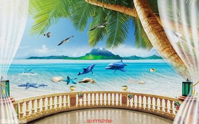 File gốc Tranh tường 3d tối giản hiện đại FTTG7350 (ảnh chi tiết) để in trần