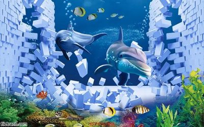 File tranh Tranh tường 3d tối giản hiện đại FTTG7355 (gốc) in film