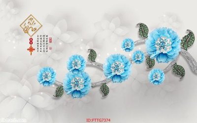 File in mica Tranh tường 3d tối giản hiện đại FTTG7374 (bản gốc) sắc sảo