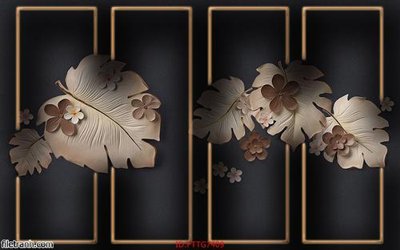 Download file gốc Tranh tường 3d tối giản hiện đại FTTG7409 (in mica) trong suốt