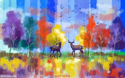 File PSD Tranh tường 3d tối giản hiện đại FTTG7424 (nguyên bản) cho thiết kế