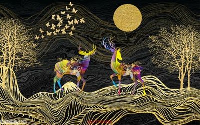 Tải file gốc Tranh tường 3d tối giản hiện đại FTTG7431 (in bạt) quảng cáo