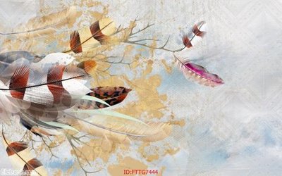 File gốc Tranh tường 3d tối giản hiện đại FTTG7444 (in 3D) cho trang trí