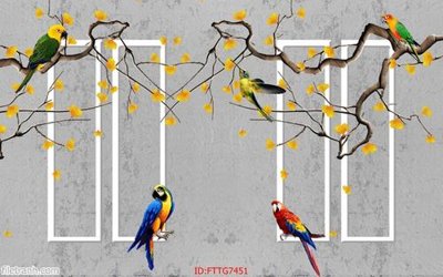 Tải về file tranh gốc Tranh tường 3d tối giản hiện đại FTTG7451 (để in quảng cáo)