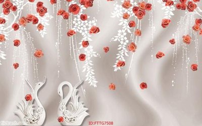 File gốc in mica Tranh tường 3d tối giản hiện đại FTTG7508 chất lượng