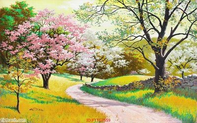 File tranh Tranh tường 3d tối giản hiện đại FTTG7559 (bản gốc) in lụa 5D