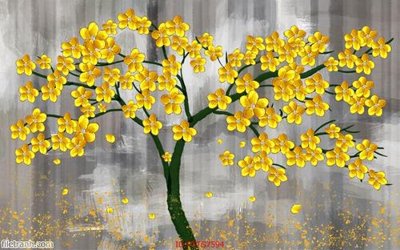 Tải file Tranh tường 3d tối giản hiện đại FTTG7594 (gốc) làm tranh trang trí