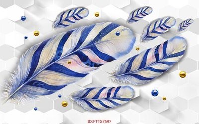 File ảnh Tranh tường 3d tối giản hiện đại FTTG7597 (gốc) dùng in Pano