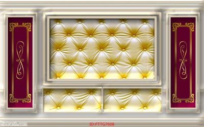 Tải file Tranh tường 3d tối giản hiện đại FTTG7608 (gốc) làm file in ấn