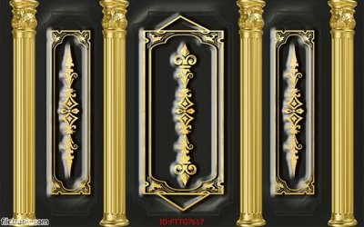 Download file gốc Tranh tường 3d tối giản hiện đại FTTG7617 (in lụa) cao cấp