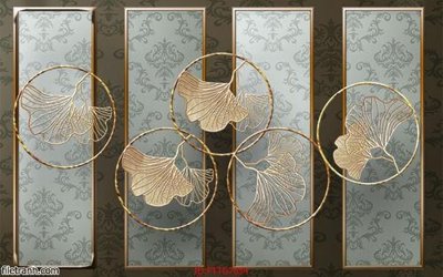 File ảnh Tranh tường 3d tối giản hiện đại FTTG7634 (gốc) cho trang trí nội thất