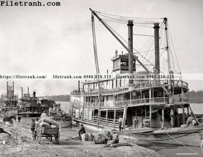 File tranh Falls City_ 1900 (ảnh gốc) in trần nhà