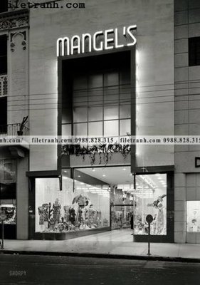 File tranh Foot Traffic_ 1942 (bản gốc) treo phòng ăn