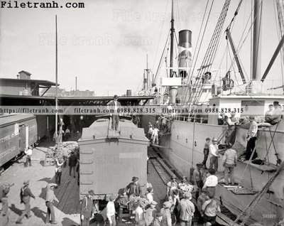 File tranh gốc Fruit Growers Express_ 1903 (bản quyền) file PSD