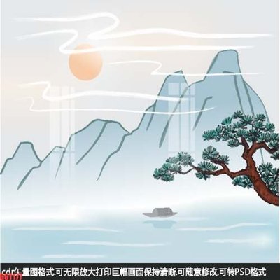 File tranh PSD File tranh gốc họa tiết giấy dán tường GGT177 chất lượng cao