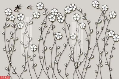 File in lụa File tranh gốc họa tiết giấy dán tường GGT247 (chất lượng cao) File tranh gốc họa tiết giấy dán tường GGT247