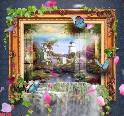 Chi tiết file gốc File tranh gốc họa tiết giấy dán tường GGT258 (cho in tráng gương)