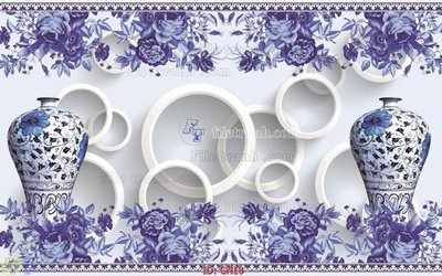 File gốc File tranh giả ngọc GN18 (phong cách) tối giản