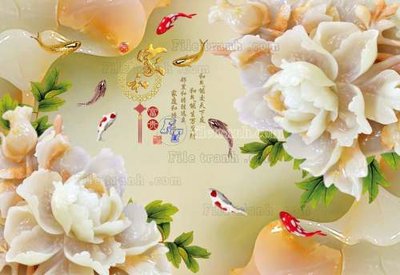 File gốc File tranh in tường giả ngọc GN2006 (in ấn) màu sắc trung thực