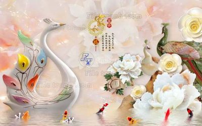 File tranh ảnh gốc File tranh in tường giả ngọc GN2021 dùng cho in khổ lớn