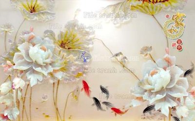 File tranh in tráng gương File tranh in tường giả ngọc GN2040 (siêu nét)